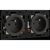  COMETE Prise Double 2P+T Pr-c 