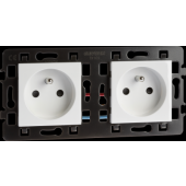  Prise double pr�cabl�e 