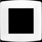  Plaque blanche 1 poste 