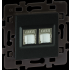  Double RJ45 Cat 6 STP Gr. 3 Mu 
