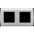  """Plaque """"silver"""" 2 pos 