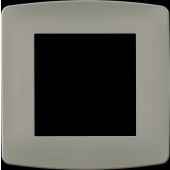  Plaque taupe 1 poste 
