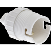  Douille B22 sple bague blanche 