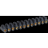  Barrettes laiton noire 6 mm 