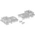  Kit de plaques de pied Geberit 