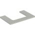  plan pr vasque Geberit ONE, d� 