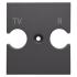  SUPPORT POUR PRISES TV/R CH-WT 
