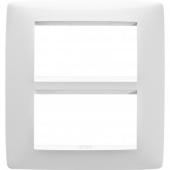  PLAQUE APPAREILLAGE ONE 8P BL 