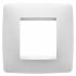  PLAQUE APPAREILLAGE ONE 2P BLA 