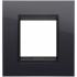  PLAQUE APPAREILLAGE LUX 2P NOI 