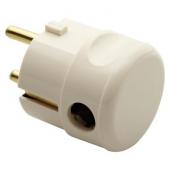  FICHE 902P+T 16A 250V UNEL BL 