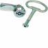  Serrure  double barre 3mm chr 