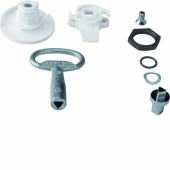  Serrure triangle mle 7mm chro 