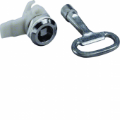  Serrure carr mle de 7mm chro 