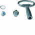  Serrure triangle mle 7mm chro 