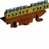  Barrette phases 5X16+6X10mm 