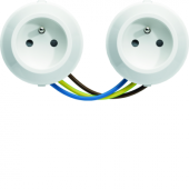  Prise de courant 2P+T double h 