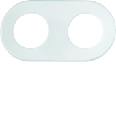  1930 Plaque 2 postes en verre 