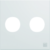  Enjoliveur prise double F 2M g 