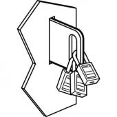  Patte de cadenassage inox pour 