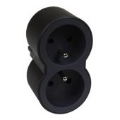  Fiche 2x2P+T frontales 16A 230 