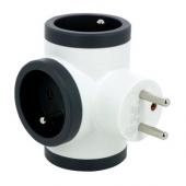  Fiche 3x2P+T latrales 16A 230 
