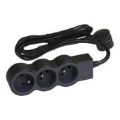  Rallonge 3x2P+T avec cordon 1, 