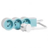  Rallonge 3x2P+T avec cordon 1, 