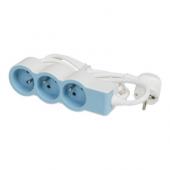  Rallonge 3x2P+T avec cordon 1, 
