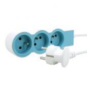  Rallonge 3x2P+T avec cordon 1, 