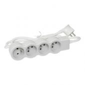  Rallonge 4x2P+T avec cordon 1, 