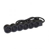  Rallonge 6x2P+T avec cordon 1, 