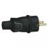  Fiche caoutchouc 2P+T 16A IP44 