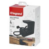  Rallonge clipsable 4x2P+T , 2 