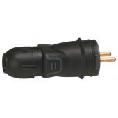  Fiche mle caoutchouc 2P+T 16A 