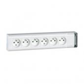  Bloc multiprise fixable 6x2P+T 