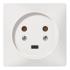  Socle 2P+T  vis avec clips d 