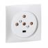  Socle 3P+N+T  vis avec clips 