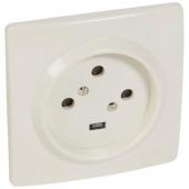  Socle 3P+T  vis avec clips d 