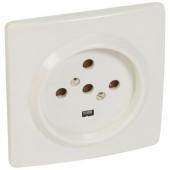  Socle 3P+N+T  vis avec clips 