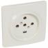 Socle 3P+N+T  vis avec clips 