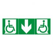  Etiquette d'vacuation adhsiv 