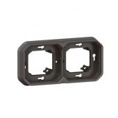  Support plaque encastr 2 post 