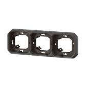  Support plaque encastr 3 post 