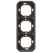  Support plaque encastr 3 post 