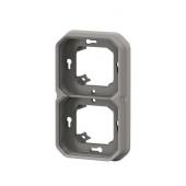  Support plaque encastr 2 post 