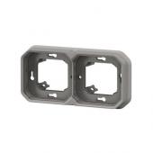  Support plaque encastr 2 post 