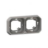  Support plaque encastr 2 post 