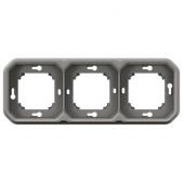  Support plaque encastr 3 post 