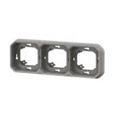  Support plaque encastr 3 post 